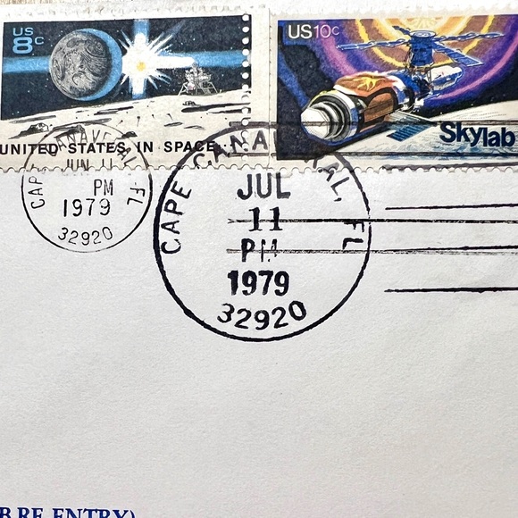 US POSTAL ERROR " Last Day" Commemorative Skylab Re-Entry - Picture 6 of 9